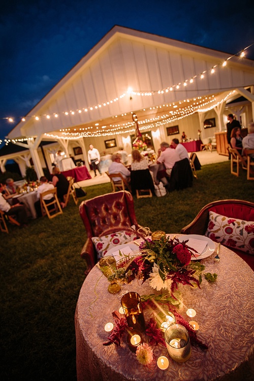 Beautiful boho-chic outdoor wedding at Blue Toad Cidery in Nelson County, Virginia with specialty rentals by Paisley & Jade 