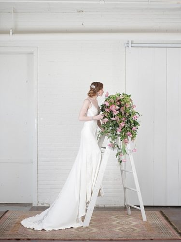 Gorgeous Spring editorial bridal shoot for Washingtonian Bride & Groom Magazine with space and vintage and specialty rentals provided by Paisley & Jade